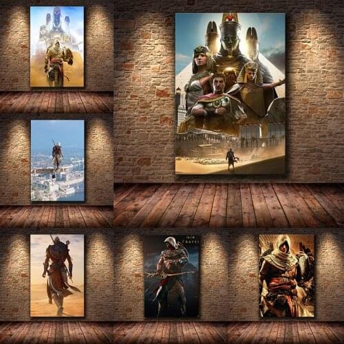 5D Diamond Painting Assassins Creed Poster Video Game Cross Stitch Kits Diamond Embroidery Rhinestone Mosaic Kids Room Decor