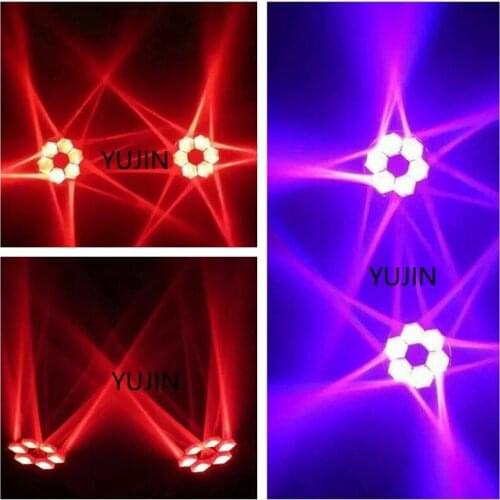 8pcs/lot 6x15w RGBW 4-In-1 LED Mini Bee Eye Beam Light DMX512 Moving Head Light DJ light