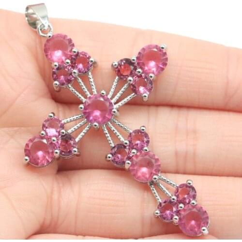 35x25mm Stunning Big Gemstone 18mm Green Tsavorite Garnet CZ Daily Wear Silver Pendant Eye Catching