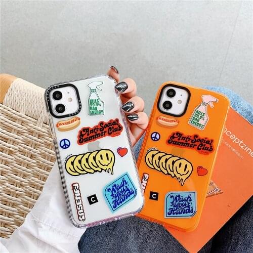 Double Funny Smile Fitted Phone Capa Case For iPhone 11Pro Max XR XS Max,Soft TPU Para Cover For iPhone SE(2020) 7 8 Plus