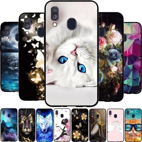 For Samsung Galaxy A40 Case TPU Pattern For Samsung Galaxy A40 Silicone Housing Shell For SM-A405F Protection Case Cover Funda