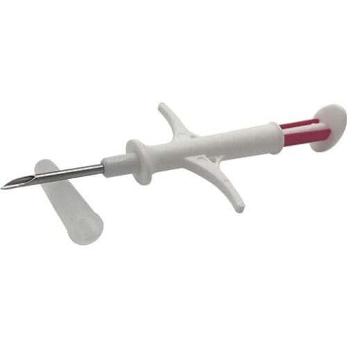 40pcs ISO11784 Fdx-b Microchip 1.4*8mm Veterinary Transponder Syringe Rfid Animal Id Injector