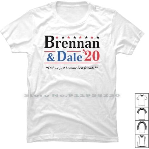 Brennan And Dale 2020 Election T Shirt 100% Cotton President Resident Election Popular Trend Elect Some Logo 2020 End Me Go