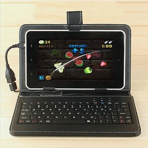 Hot Sale 10.1 Inch Imitation Leather Case Cover USB Keyboard for Android for Windows Tablet 284*185*13mm