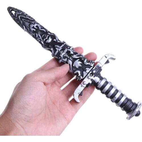 Hot Plastic Pirate Swords Small Knife Toy Pirates Dagger for DIY Halloween Party Supplies Toy Sword Kids Cosplay Decor
