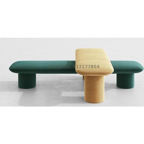 Creative Low Stool Fabric Net Celebrity Rest Area Household Shoe Changing Stool Living Room Sofa Stool Coffee Table Stool