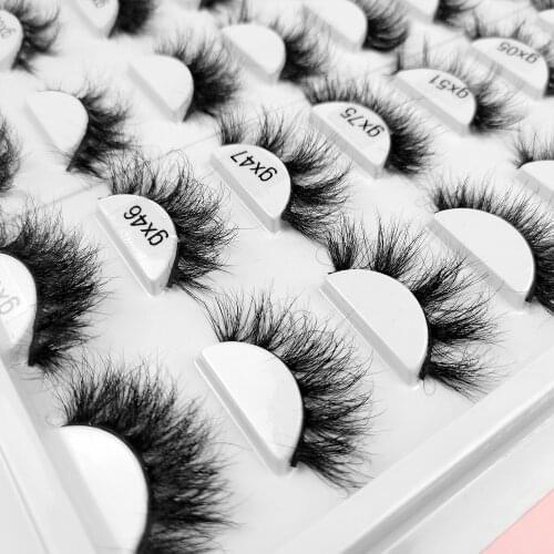 NEW 1pair Mink Lashes Real Mink Hair Messy Fluffy Lashes Short Soft Natural Eyelashes Mink Eye Lashes Makeup Mink Eyelashes