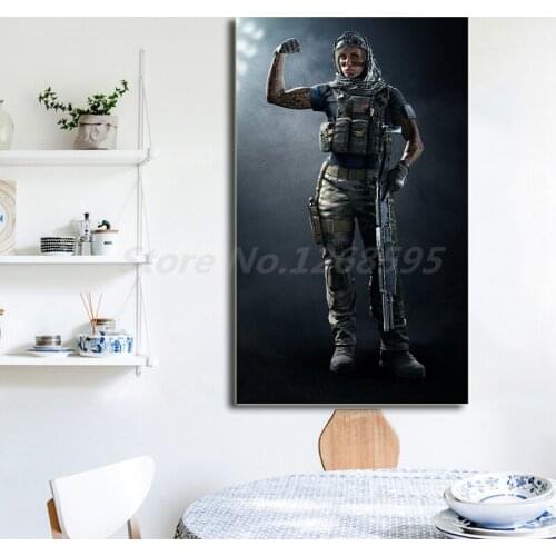 Tom Clancys Rainbow Six Siege Valkyrie Wallpaper Art Canvas Poster Painting Wall Picture Print Artwork Home Bedroom Decoration