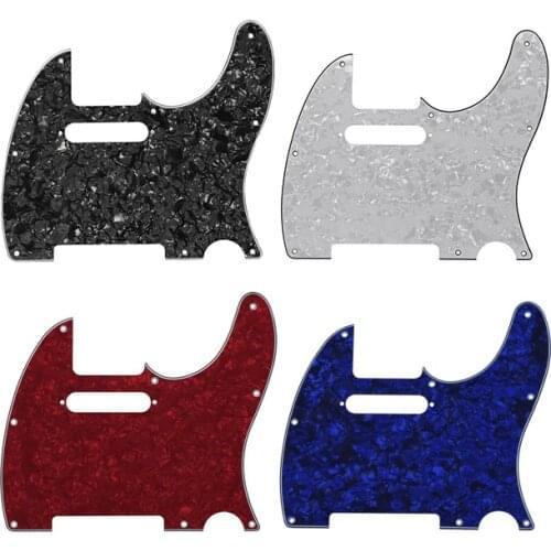 Ohello Telecaster 8 Hole Tele Pickguard Black Pearl Scratch Plate for American/Mexican Standard Guitar