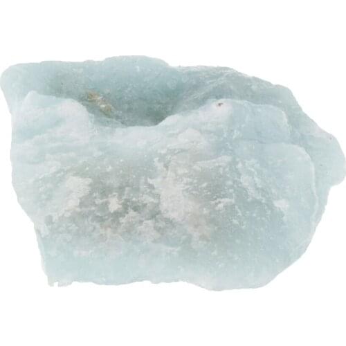 Natural Blue Crystal Stone DIY Pendant Jewelry Desk Decor Ornament