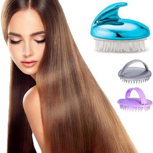 Silicone Massager Comb Scalp Shampoo Wet Comb For Salon Hair Washing Shower Bath Spa Slimming Massage Brush Relaxation Tool