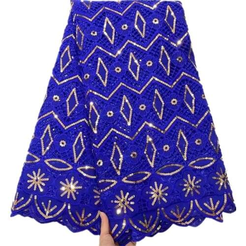 SJ Lace Chiffon Cotton Very Soft African Swiss Voile Lace 5 Yards Modern Traditional Ghana Nigerian Wedding High Quality dp6-31