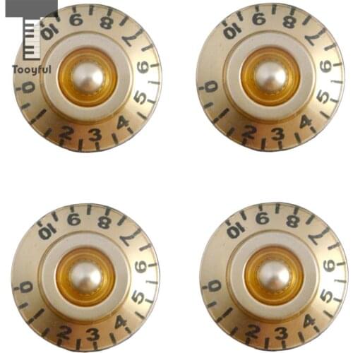 Tooyful Speed Volume Tone Knob Button For LP Electric Guitar Accessory Replacement 4pcs/Set