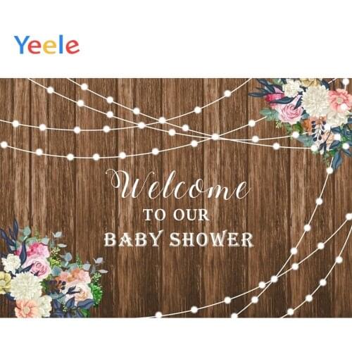 Yeele Baby Shower Party Portrait Wood Lantern Decor Photography Backdrops Personalized Photographic Backgrounds For Photo Studio