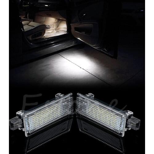 1Pair For BMW E90 M3 E92 E60 M6 E70 X5 2x Error Free Red White Led Courtesy Door Light