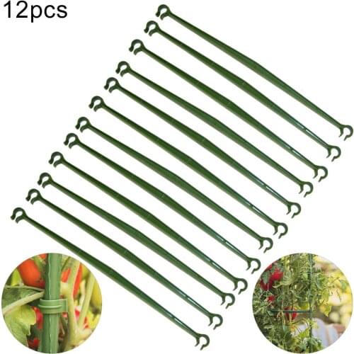 12Pcs Plant Vine Tomato Trellis Cage Connector Stake Arms Bracket Garden Tool