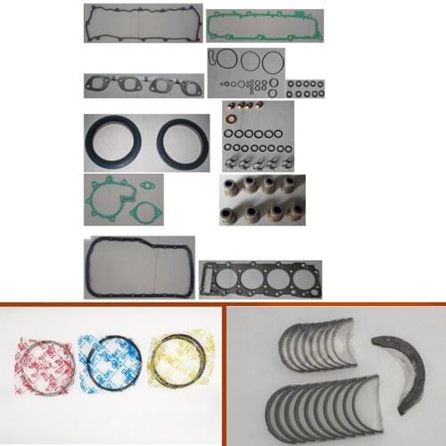 4HE1 4HE1T 4HE1-T Engine Full gasket set kit crankshaft connecting rod bearing piston ring for Isuzu NQR500 4.75L 1998