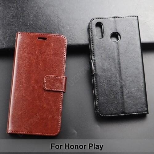 For Honor Play Flip Wallet PU Leather Case Cover