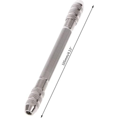 D08D Double Headed Hand Twist Drill Chuck Drill Bit Holder Little Pin Vise