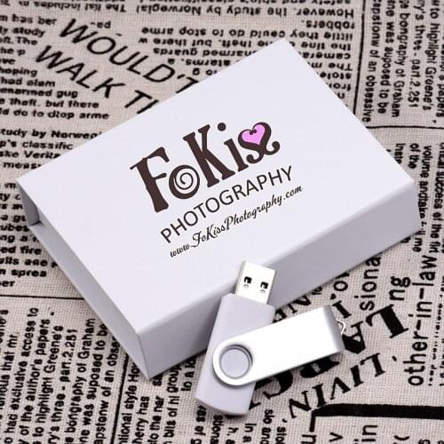 Custom logo print white swivel usb 2.0 pen drive 32GB 8GB 16GB usb flash drive memorys stick pendrive(over 10 pcs free logo