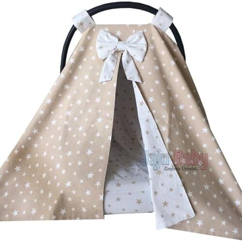 Jaju Baby Light Brown Star Design Stroller Cover and Inner Sheet