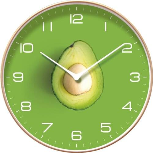 Round Creative Mute Modern Design Large Wall Clock Clocks for Home Kitchen Living Room Decor Battery Operated Silent