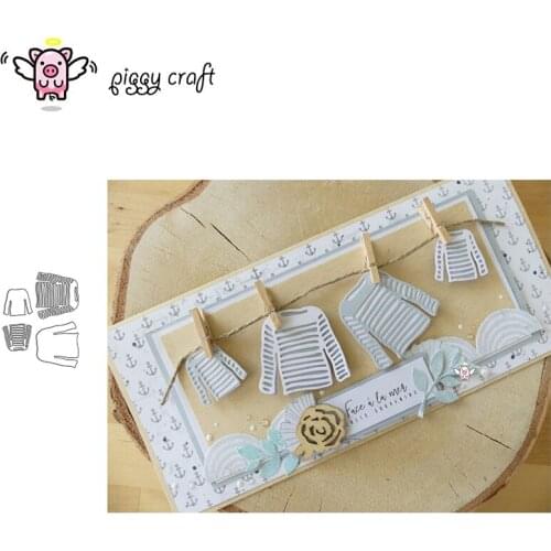 Piggy Craft metal cutting dies cut die mold Sweater sleeves clothes Scrapbook paper craft knife mould blade punch stencils dies