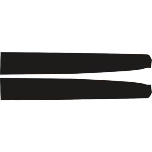 New 2Pcs Car Dashboard Sticker Matte Carbon Fiber Black For Tesla Model 3 Scraper Accessories