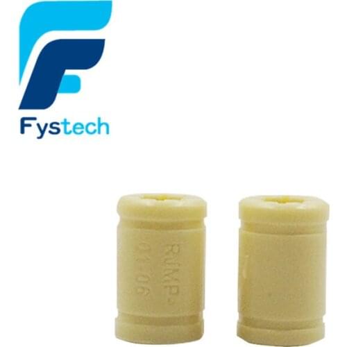 2pcs 3D Printer Solid Polymer LM6UU Bearing - 6mm shaft RJMP-01-06 R Solid Plastic Bearing 6 mm ID