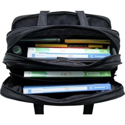 Mens Waterproof Computer Laptop Briefcase Male Travel Shoulder Bag Large Capacity Business Men 17 Inches Briefcases Black Bags