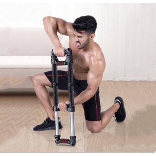 30Kg-100Kg Plug Adjustment Strength 4 Sets Double-layer Springs Internal Pressure External Pull Arm Strength Fitness Slimming