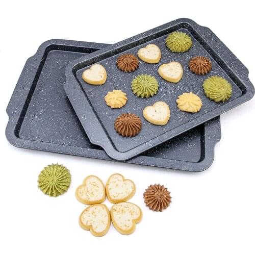Rectangle Cookie Sheet Snowflake Style Baking Tray Carbon Steel Oven Tray Patisserie Pan Pastry Tool Kitchen Accessories