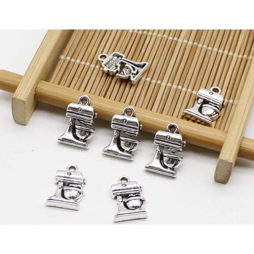 10pcs retro manual blender, kitchen utensils coffee machine DIY alloy jewelry accessories wholesale