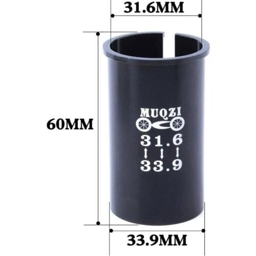 Mountain Road Bike Seatpost Shim Tube Sleeve Adapter Reducer 31.6 To 33.9mm