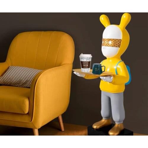 Modern creative figures FRP sculpture living room corridor porch Sales Office staircase floor art decoration