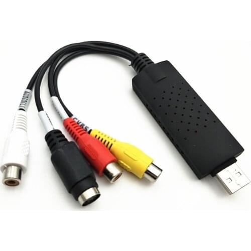 USB 2.0 Video Capture Grabber Card adapter Chipset TV DVD VHS Audio Capture S- video USB Converter support Win7