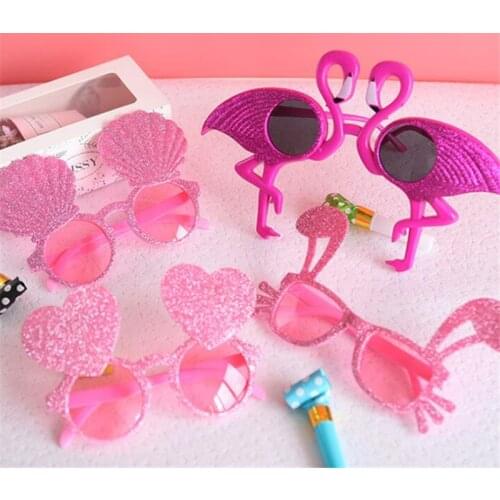 Funny Happy Birthday Glasses Tropical Fancy Dress Favors Fun Birthday Party Photo Booth Props Supplier Birthday Party Sunglasses