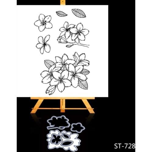 ZhuoAng Flower and leaf pattern molding die / mold frame embossing template / DIY clip art album decoration metal crafts