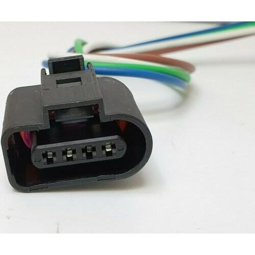 5pcs/lot 4 PIN 4 Way FAN AIRBAG CONNECTOR PLUG WIRE PIGTAIL FOR AUDI VOLKSWAGEN SKODA 1J0973704 1J0 973 704