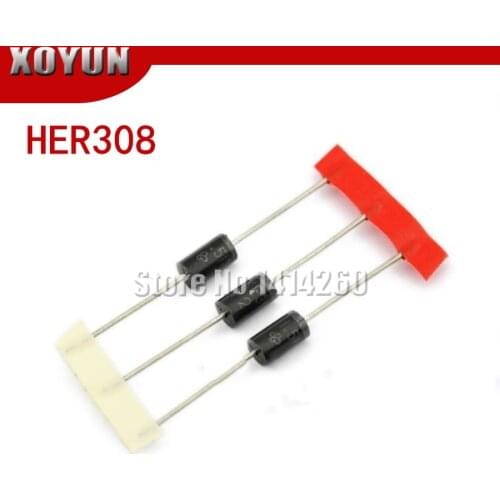 20pcs/lot HER308 3A 1000V Fast Recovery Diodes