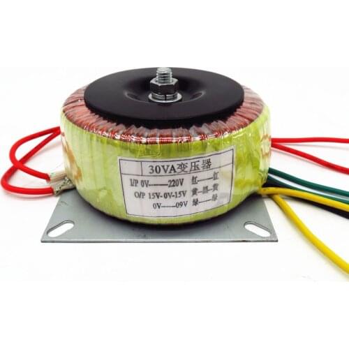 Power Adapter Audio Transformer 30w Dual AC15v for tube DAC headphone Preamplifier Speaker Protection Board Voltage AC15-0-15v