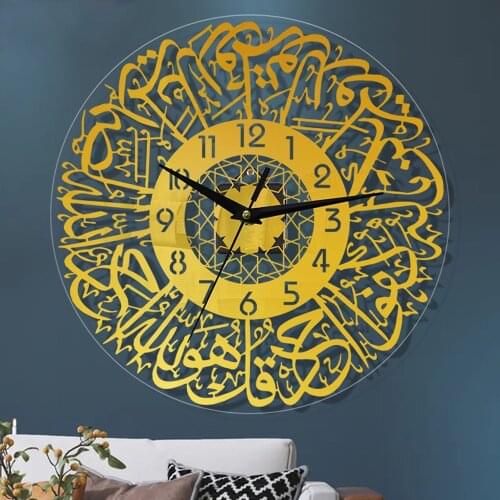 Acrylic 3D Wall Clock Modern Design Luxury Living Room Decoration Kitchen Clock Art Hollow Wall Watch Home Decor Quartz Needle