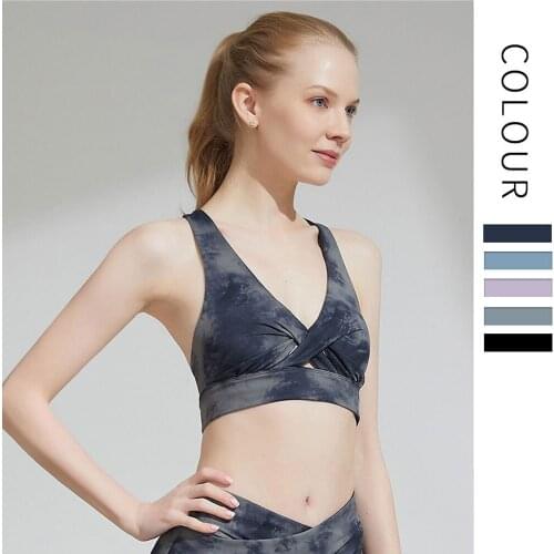 Bra Lift Up Women Breathable Yoga Underwear Shockproof Sports Support Fitness Vest Push Up Crop Top Bras Athletic Gym Sportswear