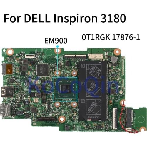 For DELL Inspiron 3180 3185 EM900 Laptop Motherboard Mainboard CN-0T1RGK 0T1RGK 17876-1 DDR4 TEST OK