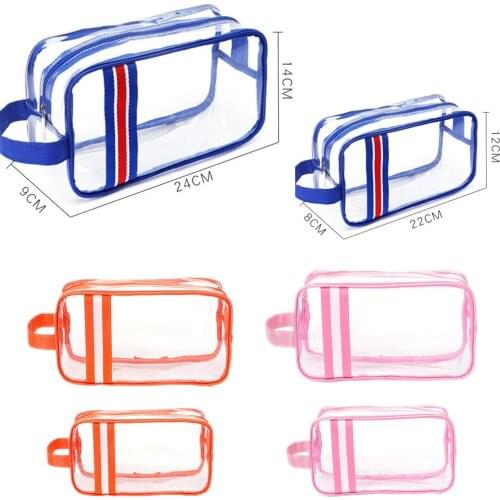 Travel large capacity portable storage wash bag outdoor waterproof transparent cosmetic bag