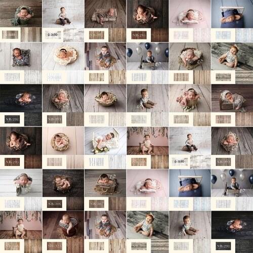 Wooden Floor Kids Portrait Backdrop Wood Newborn Children Birthday Art Background Still Life Photo Studio Photography Props