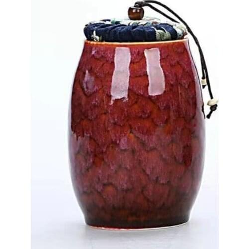 Ceramic Tea Cans Jar Portable Travel Tea Storage Caddy Container Mini Sealed Tank Packaging Box Teaware Accessories