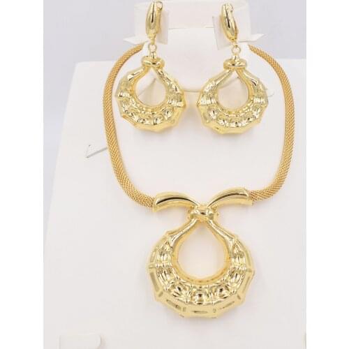 New High Quality Dubai Jewelry Set Nigerian Wedding African Jewelry Sets Parure Bijoux Femme