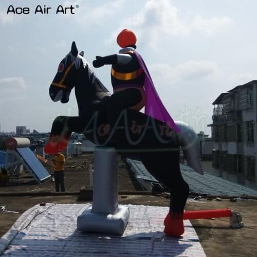 Creative Halloween garden decoration ideas Halloween headless horseman,pop up Headless Knight model with rip for Festival