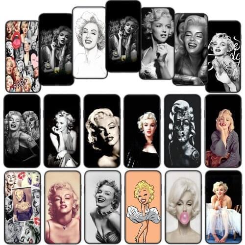 Marilyn Monroe Soft Cover Case for Xiaomi Mi Redmi Note 9 SE 9C 9S 9T Pro Max